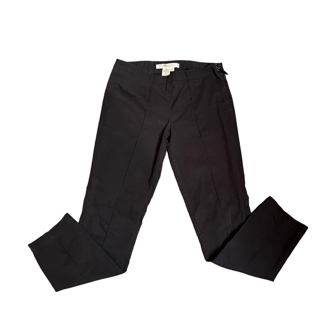 STUDIO PETITE Black stitch creased women's Peg leg pants EUC